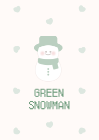 snowman pattern [pale green]