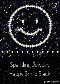 Sparkling Jewelry Happy Smile Black