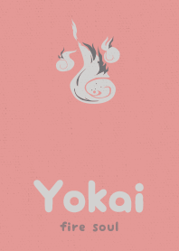 Yokai fire soul  pink gray
