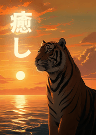 젠-일몰을 바라보는 호랑이 2