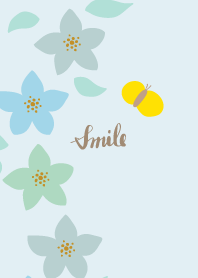 3color flowers and butterflies27