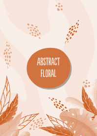 Abstract Floral Raw Sienna