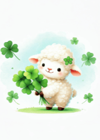 Little Lamb and a Clover V.1