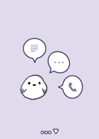 small bird & Simple シマエナガ パープル3