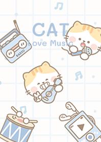 Cat love music!