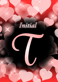 T-Initial-heart-Red&black