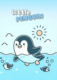 Bright cute penguin 03