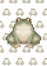 FrogPattern Pixel Art Theme BW 04