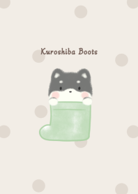 Kuroshiba and Boots -green- dot