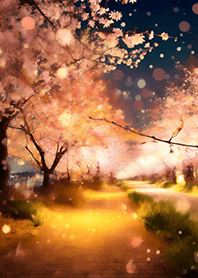 美しい夜桜の着せかえ#2567