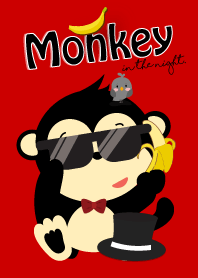 Monkey in the night. (Black ver.)