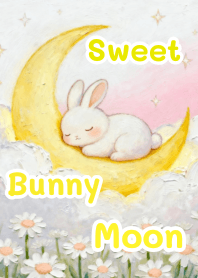 กระต่ายน้อยกับพระจันทร์แสนหวาน(สีเหลือง)