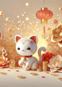 Wealth and Fortune (Lucky Cat) 034!