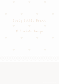 Girly Little Heart N.C white beige