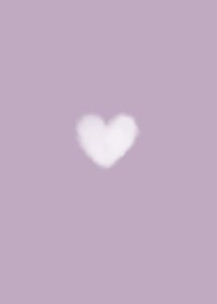Purple and fluffy watercolor hearts.