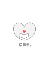 แมว ดอกทิวลิป [สีขาว]
