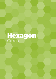 Hexagon / Green  Tea Color /