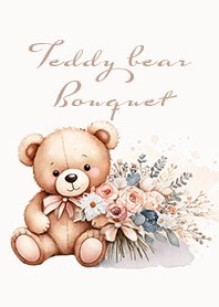 Flower bouquet Teddy [beige]