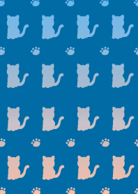 HAPPY GRADIENT CAT-MARINE BLUEj