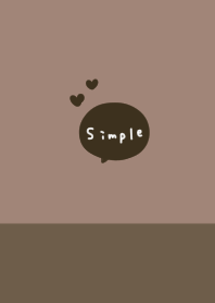 Adult beige brown. Simple.