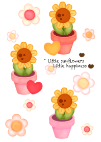 Little cute sunflowers