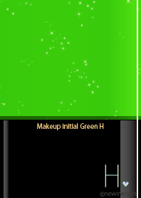 Makeup initial Green H.