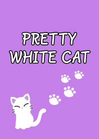 PRETTY WHITE CAT Theme-PURPLEj