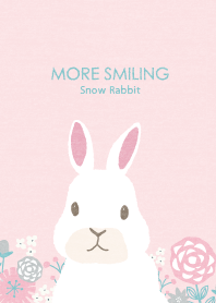 MORE SMILING Snow Rabbit pink World