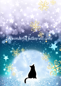 Lucky cat and beautiful moon.4.