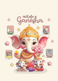 Ganesha Cute Pink : Wealth&Money Flows