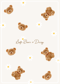 beige Soft Bear & Daisy02_1