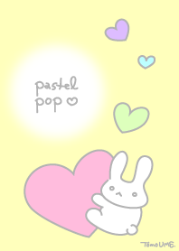 Pastel Pop Heart-yellow