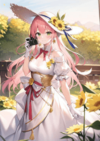 sunflower sun girl