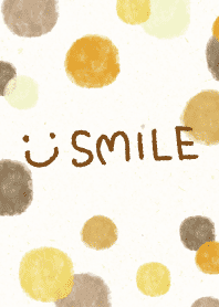 Smile Adult watercolor Polka dot Brown27