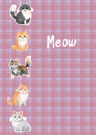 Lots of cats2 purple