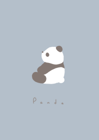 Sitting Panda / blue beige BR