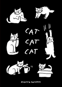 cat cat cat - black version