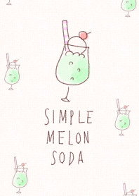 Simple melon soda.