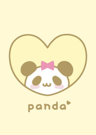 Panda Ribbon - Yellow