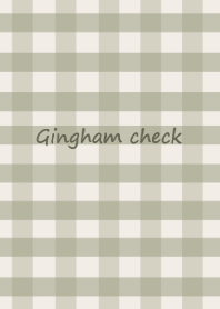Gingham check #khaki