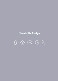 Simple life design -gray2-