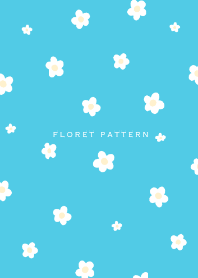 Floret Pattern  - 03-03 Blue Ver.i
