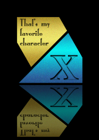 Good fortune Initials 11 "X"(j)