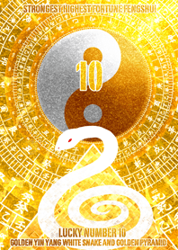 Golden Yin Yang and white snake 10