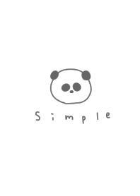 white. Greige panda.