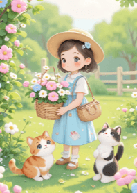 Girl and Flower V.47