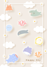 beige A small happy sky pattern 03_2