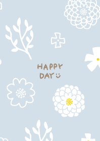 Flowers and leaves white30 from Japan