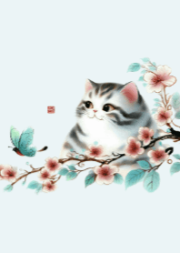 可愛的貓咪和美麗的大自然V.2