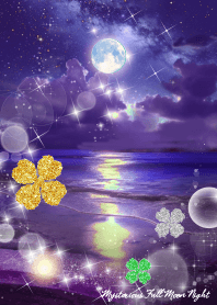 金運が上昇する満月の夜の海